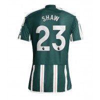 Pánský Fotbalový dres Manchester United Luke Shaw #23 2023-24 Venkovní Krátký Rukáv